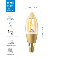 Avis WiZ Ampoule connectée E14 flamme Nuance de blanc