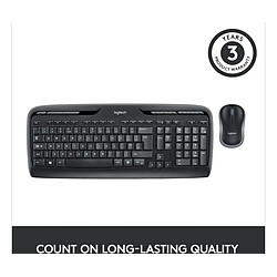 Logitech Clavier avec pavé numérique + souris - MK330 - Noir