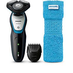 Philips Rasoir électrique AquaTouch - S5070/65 - Gris anthracite/Bleu aquatique