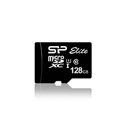 Silicon-Power Micro SDXC - 128 Go Carte mémoire Micro-SDXC - Classe Elite -  128 Go - MEMSPMSDA10128 Avec adaptateur