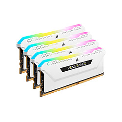 Corsair Vengeance RGB PRO SL - 4 x 8 Go - DDR4 3200 MHz C16 - Blanc