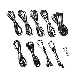 Cablemod PRO ModMesh C-Series RMi & RMx Cable Kit - Noir / Blanc Kit de câbles pour alimentation CORSAIR AXi/HXi/RM - Noir & Blanc