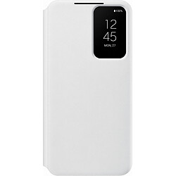 Samsung Coque smartphone EF-ZS901CW Folio Sams S22 Clear View Cover Blanc