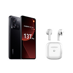 Xiaomi 13T Pro - 5G - 16 Go /1 To - Noir + Echo Pods Air Blanc Smartphone 6,67" CrystalRes AMOLED  - 144 Hz - MIUI 14 - 5G - WiFi 7 - Triple capteur 112 MP - Vidéo 8K - Dolby Vision - 5000mAh - Chargement 19min