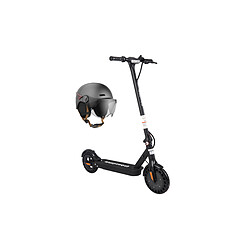 UrbanGlide Ride 100S + CASR Helmet LED Glow - Taille M - Anthracite Trottinette électrique pliable - Moteur 36v 350W 10Ah - Vmax 25 km/h - Autonomie jusqu'à 35 km - Roues 10" - Eclairage LED - Rechargement en 5h - Poids utilisateur max 120 kg + Casque de protection avec LED\'s - visière fumée amovible - protège menton - c