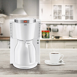 Melitta CAFETIÈRE LOOK IV THERM SELECTION BLANC-ACIER BROSSE