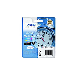 Epson C13T27154010 - Cartouches'' Réveil '' - Encre Durabrite Multipack 3 couleurs  XL Cyan,Magenta,Jaune - 1 100 pages