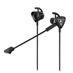 Turtle Beach Battle Buds Noirs / Argentés - Filaire Écouteurs gamer intra auriculaires - Stereo - Compatible Nintendo Switch / Xbox One / PS4 / PC / Mobile - Connexion Jack 3,5 mm - Noir