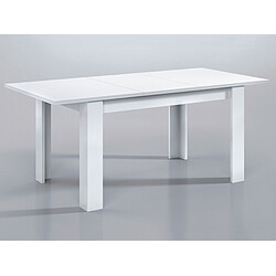 Fores KENDRA -Table extensible blanc brillant