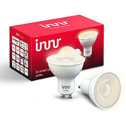 Innr Ampoule LED connectée 2x GU10 - Blanc variable - Confort - 2200 - 5000K - (Recylum)