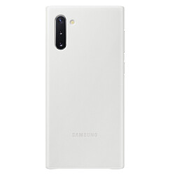 Samsung Coque cuir Galaxy Note10 - Blanc