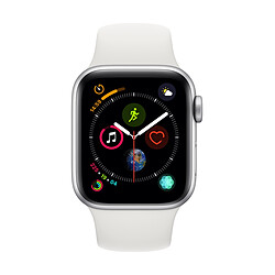 Apple Watch Series 4 - 40mm - Alu Argent / Bracelet Sport Blanc - Reconditionné