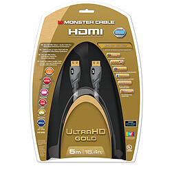 Monster Câble HDMI Advanced High Speed Gold - 5m pas cher