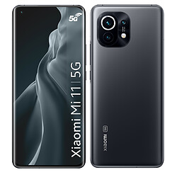 Xiaomi Mi 11 5G - 256 Go - Midnight Gris Smartphone 6.81" AMOLED 120Hz WQHD+ - HDR10+ - Snapdragon 888 -  RAM 8Go - Stockage 256Go - 4600mAh -  Charge turbo 55W - 108MP - Son stéréo Harman Kardon