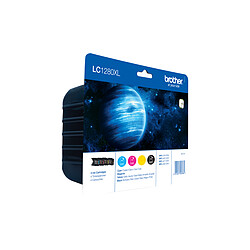 Brother LC1280XLVALBP pack de 4 cartouches d'encre noir/cyan/magenta/jaune grande capacité authentiques