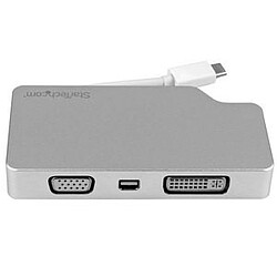 Acheter StarTech.com Adaptateur de voyage audio/video 4 en 1 - USB Type-C vers VGA, DVI, HDMI ou Mini DP - 4K