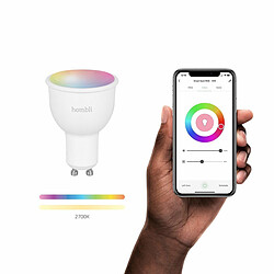 Avis Hombli Spot connecté - LED4,5W GU10 - WiFi - RGB