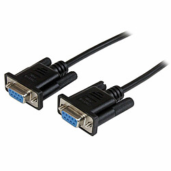 StarTech.com Câble null modem série DB9 RS232 de 2m - Cordon série DB9 vers DB9 - F/F - Noir StarTech.com Câble null modem série DB9 RS232 de 2m - Cordon série DB9 vers DB9 - F/F - Noir