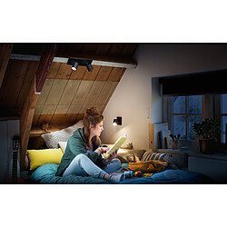 Philips Hue White Ambiance RUNNER Spot barre tube 2x5.5W - Noir (télécommande incluse) pas cher