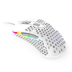 Xtrfy M4 RGB - Blanc Souris gamer - RGB - filaire - USB - capteur optique PIXART 3389 - 16000 dpi