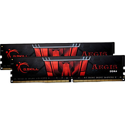 G.Skill Aegis - 2 x 8 Go - DDR4 3000 MHz - Noir/Rouge 16 Go de mémoire PC - 2 barrettes de RAM DDR4 PC4-2400 - CAS16