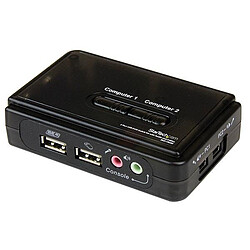 StarTech.com Kit commutateur KVM USB VGA 2 ports avec audio + câbles