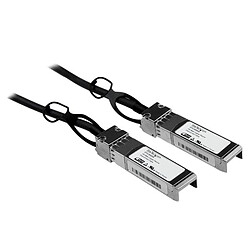 StarTech.com Câble SFP+ à connexion directe compatible Cisco SFP-H10GB-CU5M - DAC de 5 m StarTech.com Câble réseau passif SFP+ 10 GbE à connexion directe twinax en cuivre de 5 m compatible Cisco SFP-H10GB-CU5M