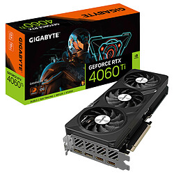 Gigabyte GeForce RTX 4060 Ti GAMING OC 8G 8 Go GDDR6 - Dual HDMI/Dual DisplayPort - DLSS 3 - PCI Express 4.0 16X