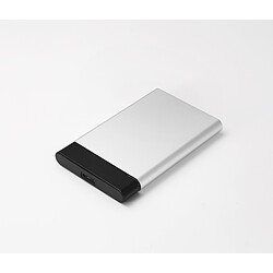 WE Boitier externe 2.5" pour DD ou SSD SATA, sortie USB 3.0 bi-color argent+noir