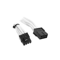 BitFenix Câble rallonge Alchemy 6+2-Pin PCI-E - 45 cm - gaines Blanc/Noir Câble rallonge Alchemy 6+2-Pin PCI-E - 45 cm - gaines Blanc/Noir