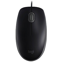 Logitech B110 SILENT Souris filaire - 3 boutons - capteur optique 1000 dpi max