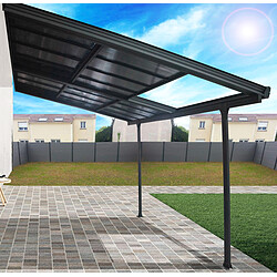 Acheter HABRITA Toit terrasse Aluminium avec toit amovible en Polycarbonate de 6 mm