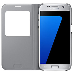 Avis Samsung S View Cover Galaxy S7 Edge - Argent