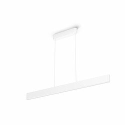 Philips Hue Suspension connectée ENSIS - 2x39W 24V - Blanc - Télécommande incluse - White & Color Ambiance Lampe à suspension intelligente - Eclairage LED 2x39W - White & Color Ambiance - Contrôle instantané via Bluetooth - Contrôle avec l'app hue ou la voix - Créez vos propres  configurations de lumières