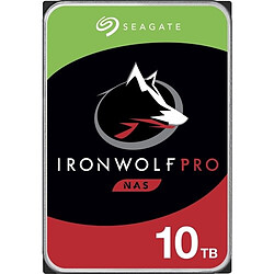 Seagate Technology IronWolf Pro Disque Dur NAS Interne 10000Go 3.5" SATA 229Mo/s Argent 