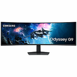 Samsung 49" LED - Odyssey G9 LS49CG950EUXEN Ecran PC Gamer Incurvé - 5120 x 1440 - Dalle VA - 1 ms - 240 Hz - HDMI/DisplayPort