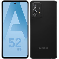 Samsung Galaxy A52 5G - 6/128 Go - Noir Smartphone 6,5" Super AMOLED FHD+ - Snapdragon 750G - RAM 6Go - NFC/Bluetooth 5.0 - 4500 mAh - Charge rapide 25W - Caméra 64MP - Android 11