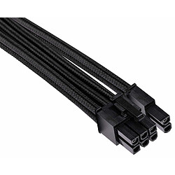 Corsair PCI-E 6+2 broches, connecteur double - 2 x 650 mm- noir