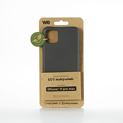 WE Coque Bio Apple iPhone 11 Pro Max - Eco-Friendly Biodégradable et Compostable - Housse Etui Antichoc, Compatible avec L'induction, Ultra Protection Bumper, Anti Rayure - Noir