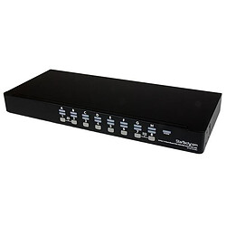 StarTech.com Kit de commutateur KVM USB à montage sur rack 1U 16 ports avec affichage à l'écran et câbles StarTech.com Kit de commutateur KVM USB à montage sur rack 1U 16 ports avec affichage à l'écran et câbles