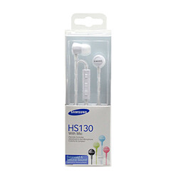 Samsung EO-HS1303WE - Écouteurs Intra-Auriculaire - Prise Jack 3.5 - Télécommande - Blanc (Emballage Original)