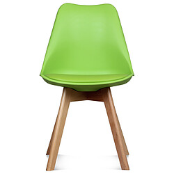 OPJET Chaise Design Style Scandinave Vert ESBEN