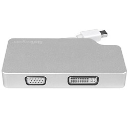 Avis StarTech.com Adaptateur de voyage audio/vidéo 3 en 1 - Mini DisplayPort vers VGA, DVI ou HDMI - 4K - Aluminium