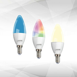 HomePilot Pack de 3 ampoules connectées LED AddZ E14 - Blanc et couleur Sources lumineuses RGBW avec protocole radio Zigbee - X3