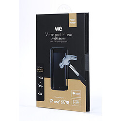 WE Verre Trempé et Kit d'Installation pour [IPHONE 6/6S/7/8] - Film Protection Ecran Anti-Rayures - Anti-Bulles d'Air - Ultra Résistant - Dureté 9H Glass