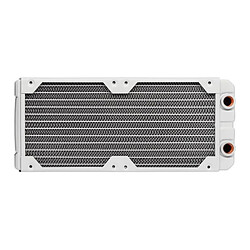 Corsair Hydro X Series XR5 - 240mm - Blanc Radiateur de refroidissement liquide - 240mm - 2 ventilateurs - Fabriqué en cuivre