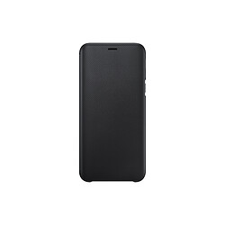 Samsung Flip Wallet Galaxy J6 - Noir Etui à rabat avec porte-carte interne Galaxy J6 - Sensation cuir - Allumage automatique de l'écran