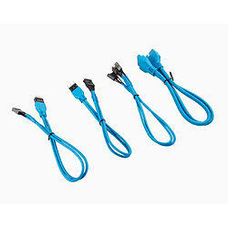 Corsair Kit d’extension gainé pour panneau avant premium 30 cm, bleu