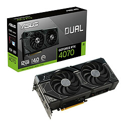 ASUS GeForce RTX 4070 Dual 12Go 12 Go GDDR6X - HDMI/Tri Display Port - DLSS 3 - PCI Express 4.0 16X