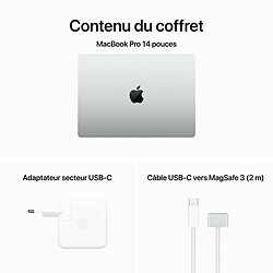 Apple MacBook Pro 14 - 512 Go - MRX63FN/A - Argent pas cher